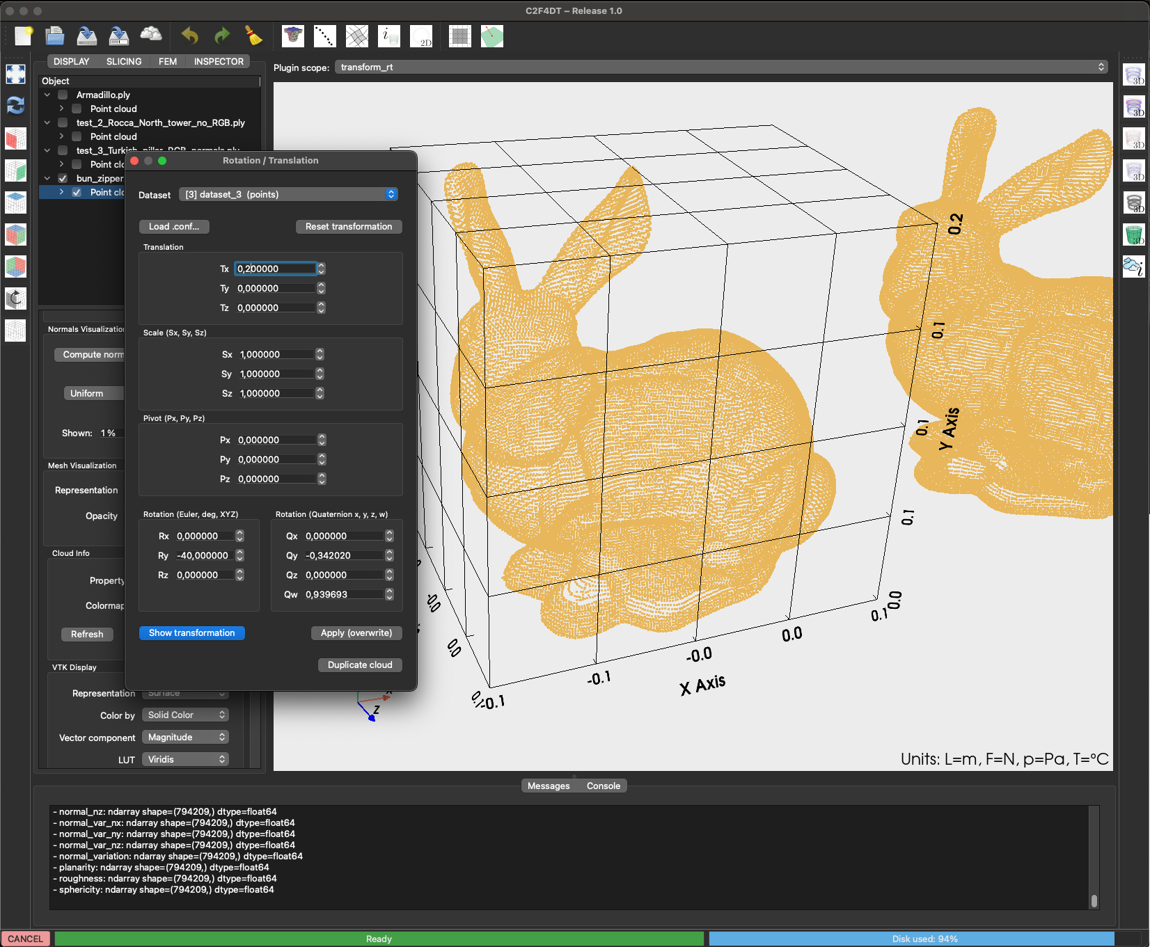 Transformations Plugin